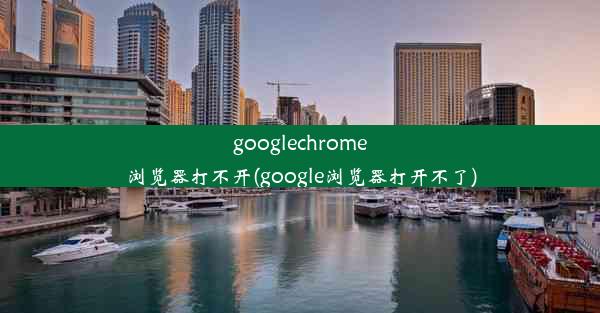 googlechrome浏览器打不开(google浏览器打开不了)