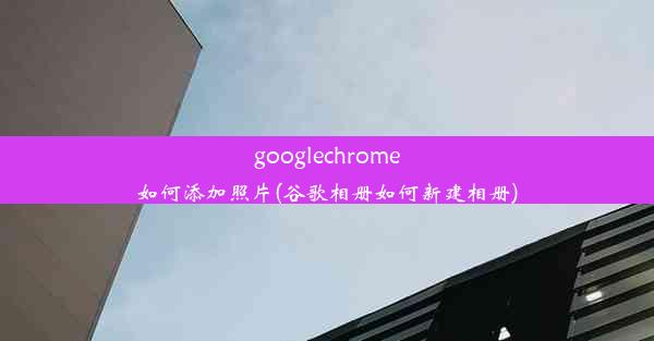 googlechrome如何添加照片(谷歌相册如何新建相册)