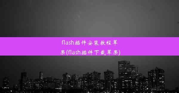 flash插件安装教程苹果(flash插件下载苹果)