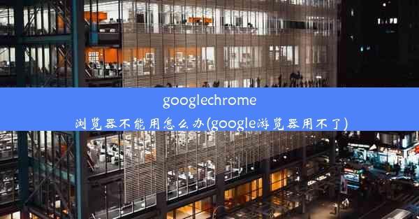 googlechrome浏览器不能用怎么办(google游览器用不了)