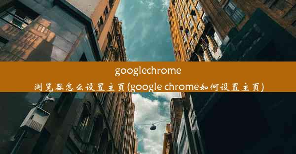 googlechrome浏览器怎么设置主页(google chrome如何设置主页)