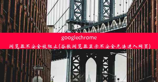 googlechrome浏览器不安全被阻止(谷歌浏览器显示不安全无法进入网页)