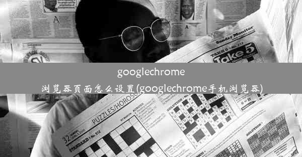 googlechrome浏览器页面怎么设置(googlechrome手机浏览器)