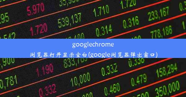 googlechrome浏览器打开显示空白(google浏览器弹出窗口)