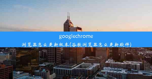 googlechrome浏览器怎么更新版本(谷歌浏览器怎么更新软件)