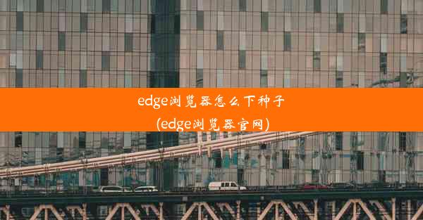 edge浏览器怎么下种子(edge浏览器官网)