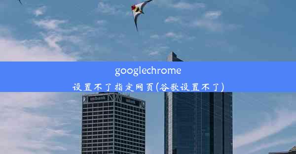 googlechrome设置不了指定网页(谷歌设置不了)