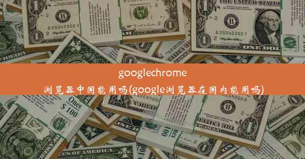 googlechrome浏览器中国能用吗(google浏览器在国内能用吗)