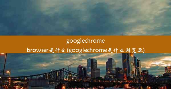 googlechromebrowser是什么(googlechrome是什么浏览器)