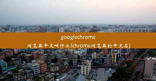 googlechrome浏览器中文叫什么(chrome浏览器的中文名)