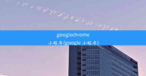 googlechrome小程序(google 小程序)