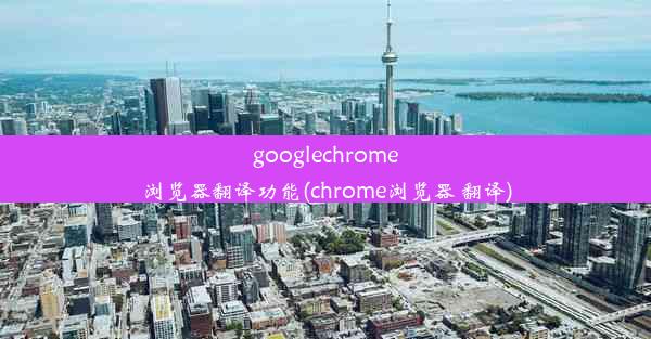 googlechrome浏览器翻译功能(chrome浏览器 翻译)