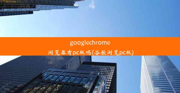 googlechrome浏览器有pc版吗(谷歌浏览pc版)