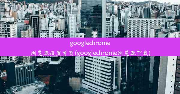 googlechrome浏览器设置首页(googlechrome浏览器下载)