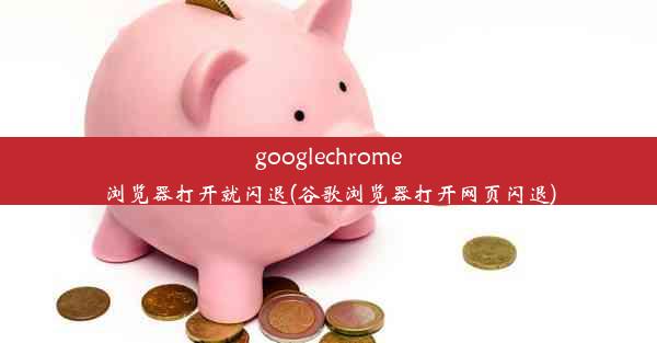 googlechrome浏览器打开就闪退(谷歌浏览器打开网页闪退)