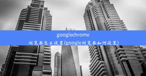 googlechrome浏览器怎么设置(google浏览器如何设置)