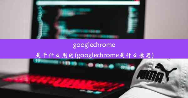 googlechrome是干什么用的(googlechrome是什么意思)