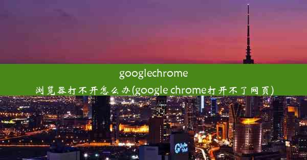 googlechrome浏览器打不开怎么办(google chrome打开不了网页)