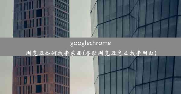 googlechrome浏览器如何搜索东西(谷歌浏览器怎么搜索网站)