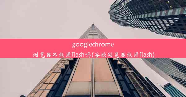 googlechrome浏览器不能用flash吗(谷歌浏览器能用flash)