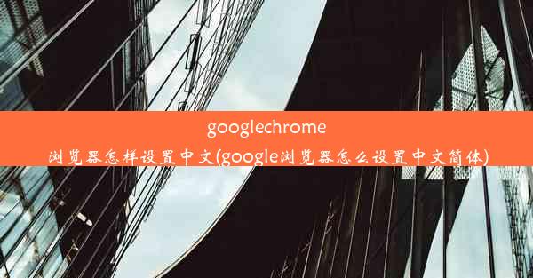 googlechrome浏览器怎样设置中文(google浏览器怎么设置中文简体)