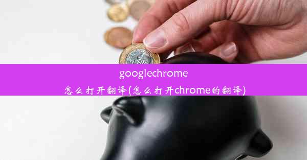 googlechrome怎么打开翻译(怎么打开chrome的翻译)