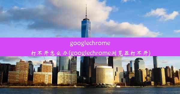 googlechrome打不开怎么办(googlechrome浏览器打不开)