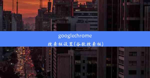 googlechrome搜索栏设置(谷歌搜索栏)