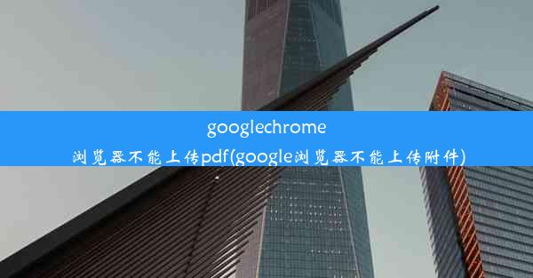 googlechrome浏览器不能上传pdf(google浏览器不能上传附件)