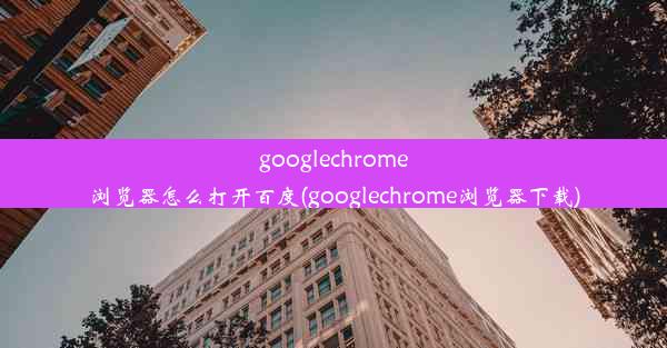 googlechrome浏览器怎么打开百度(googlechrome浏览器下载)