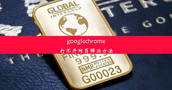 googlechrome打不开网页解决方法