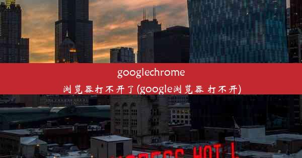 googlechrome浏览器打不开了(google浏览器 打不开)