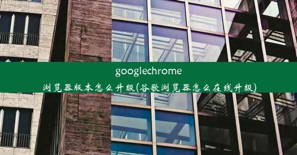 googlechrome浏览器版本怎么升级(谷歌浏览器怎么在线升级)