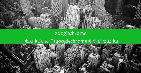 googlechrome电脑版怎么下(googlechrome浏览器电脑版)