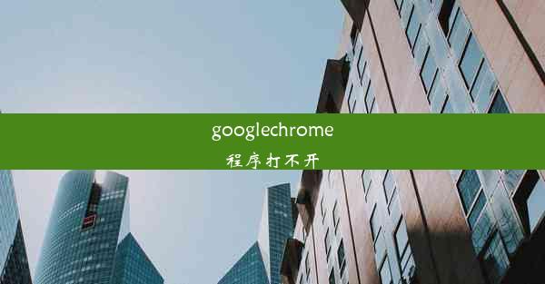 googlechrome程序打不开