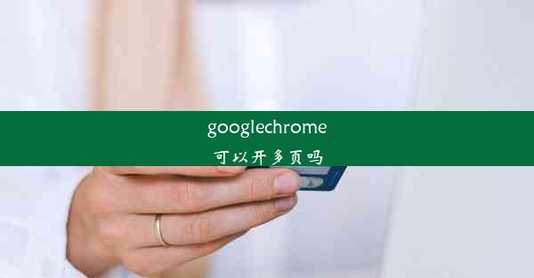 googlechrome可以开多页吗