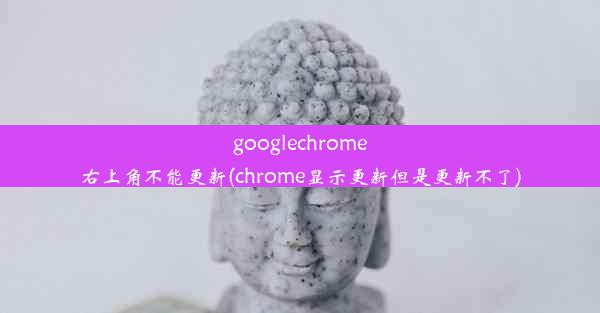 googlechrome右上角不能更新(chrome显示更新但是更新不了)