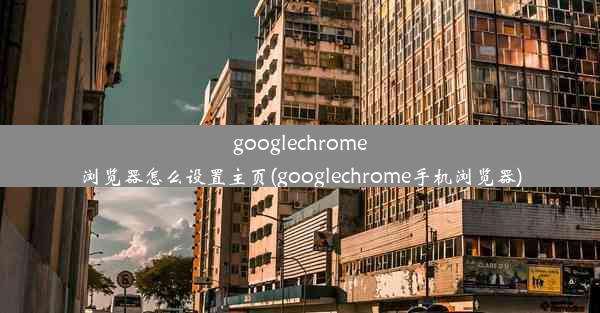 googlechrome浏览器怎么设置主页(googlechrome手机浏览器)