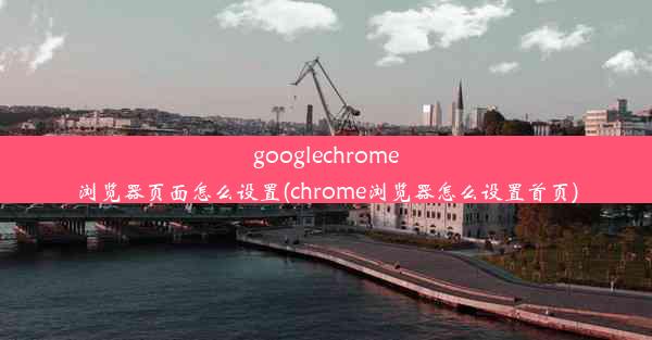 googlechrome浏览器页面怎么设置(chrome浏览器怎么设置首页)