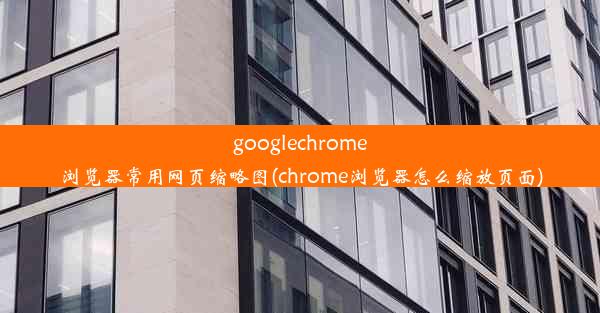 googlechrome浏览器常用网页缩略图(chrome浏览器怎么缩放页面)