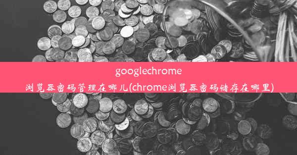 googlechrome浏览器密码管理在哪儿(chrome浏览器密码储存在哪里)