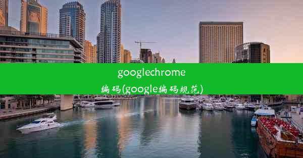 googlechrome编码(google编码规范)