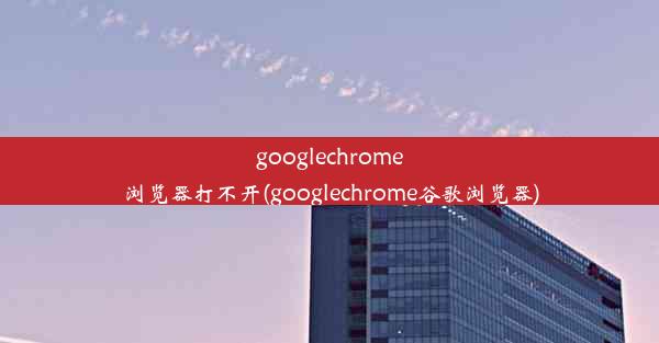 googlechrome浏览器打不开(googlechrome谷歌浏览器)