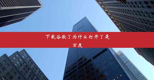 下载谷歌了为什么打开了是百度