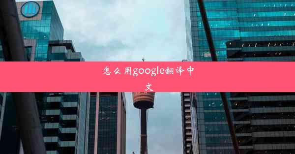 怎么用google翻译中文