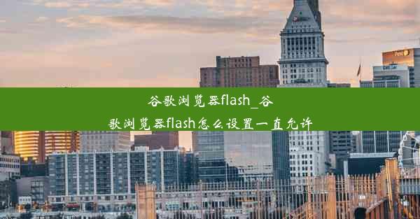 谷歌浏览器flash_谷歌浏览器flash怎么设置一直允许