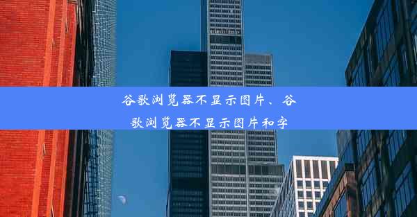 谷歌浏览器不显示图片、谷歌浏览器不显示图片和字