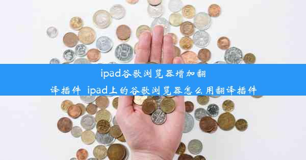 ipad谷歌浏览器增加翻译插件_ipad上的谷歌浏览器怎么用翻译插件