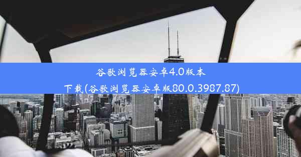 谷歌浏览器安卓4.0版本下载(谷歌浏览器安卓版80.0.3987.87)