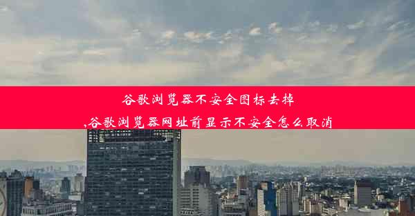 谷歌浏览器不安全图标去掉,谷歌浏览器网址前显示不安全怎么取消